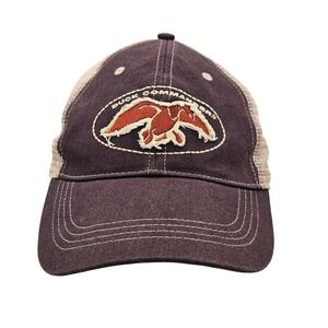 Duck Commander Trucker Hat Distressed Brown Tan Mesh Back Adjustable‎ OSFM